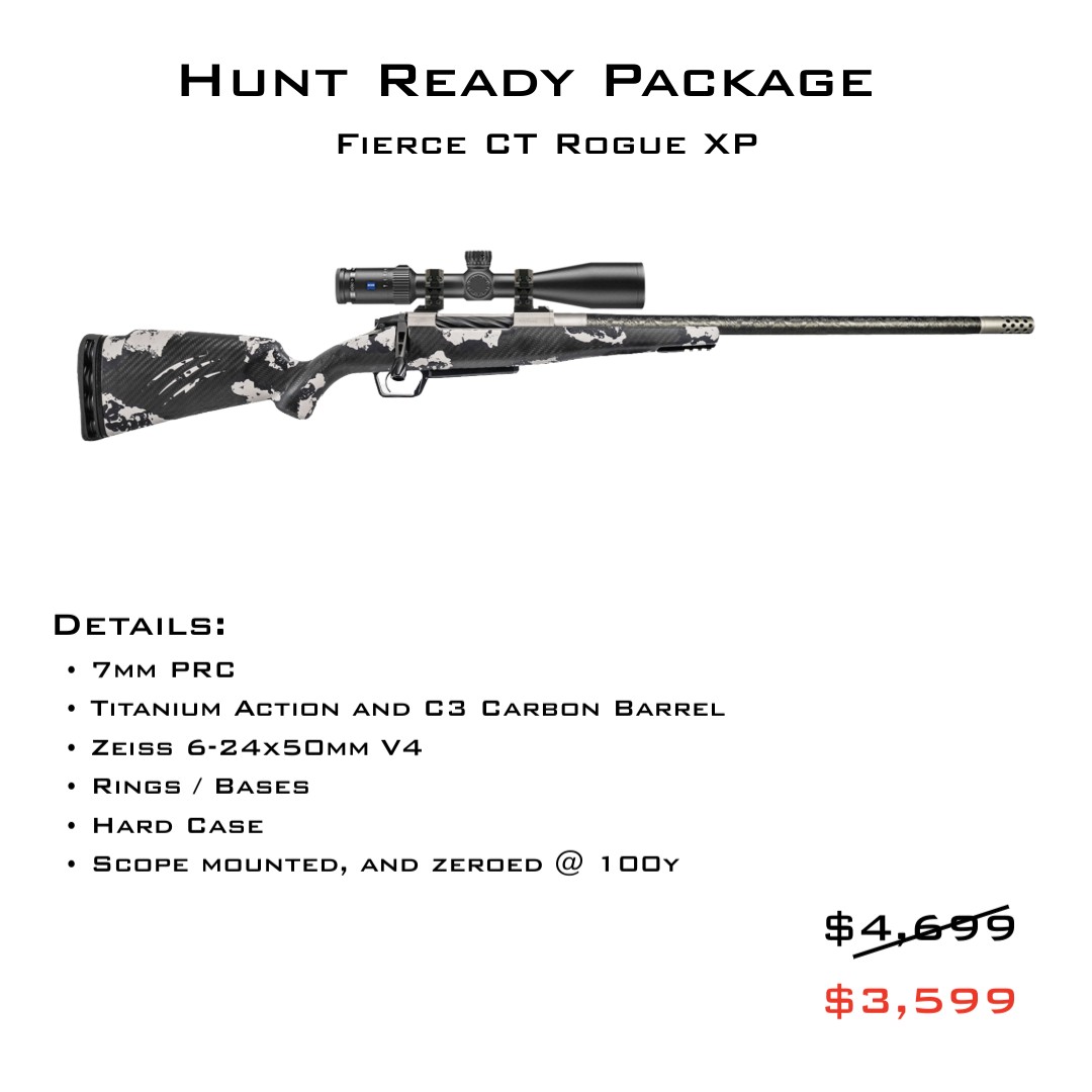 Hunt Ready Package — rifle, Zeiss scope and hard case